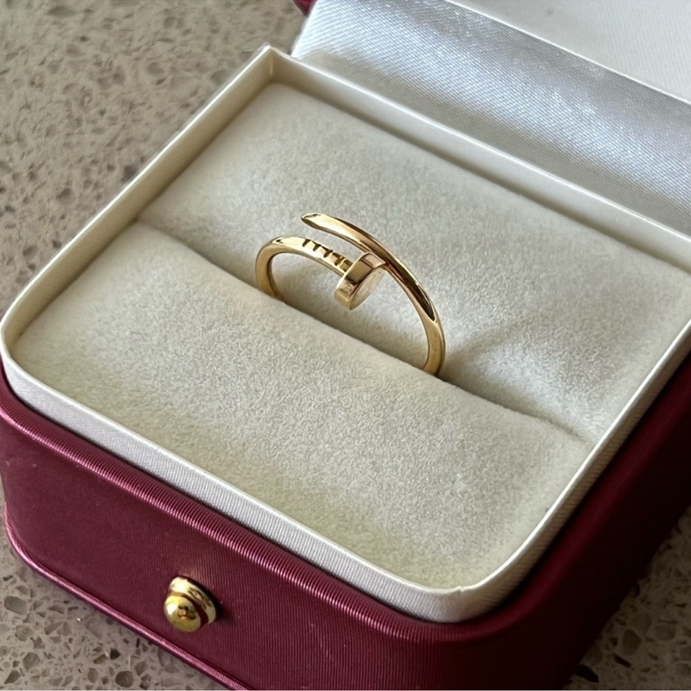 CARTIER RING 18k gold Juste un Clou ring, yellow gold Width: 2.65 mm size 5